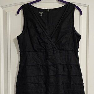 Women's Talbots Petites 100% Linen Sheath Dress Sleeveless‎ Lined Size 10P